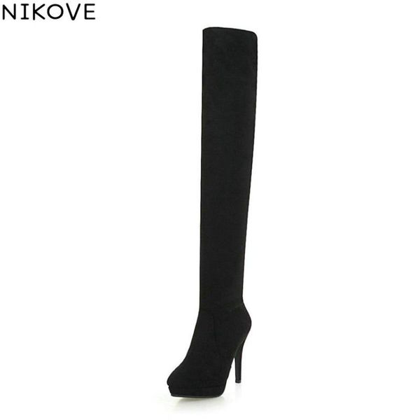 boots nikove 2021 women winter over the knee zip thin high heels shoes short plush elegant autumn woman size 34-43, Black
boots nikove 2021 women winter over the knee zip thin high heels shoes short plush elegant autumn woman size 34-43, Black
