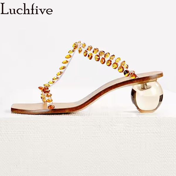 crystal t-tied women slippers ball clear heel shoes woman open toe slides ladies shoes runway clear zapatos mujer, Black
crystal t-tied women slippers ball clear heel shoes woman open toe slides ladies shoes runway clear zapatos mujer, Black