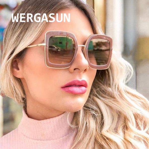 wergasun 2020 new vintage oversize sunglasses women brand designer retro gradient shades female eyewear gafas uv400, White;black
wergasun 2020 new vintage oversize sunglasses women brand designer retro gradient shades female eyewear gafas uv400, White;black