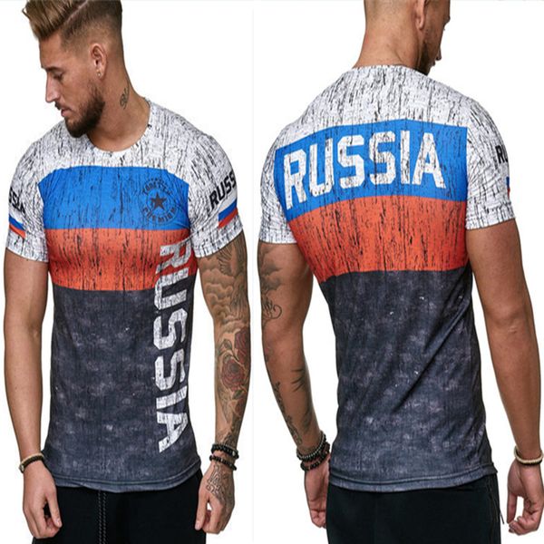 e-baihui 2020 3d printed russian flag men's fitness t-shirt, new fashion short sleeve shirt in europe and america mt016, White;black
e-baihui 2020 3d printed russian flag men's fitness t-shirt, new fashion short sleeve shirt in europe and america mt016, White;black
