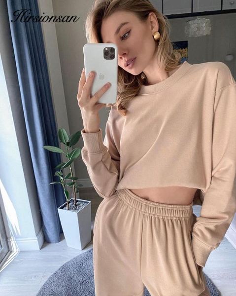 hirsionsan 2020 cotton sets women autumn casual two pieces korean and pants outfits solid tracksuit sweatpants pullovers, Gray
hirsionsan 2020 cotton sets women autumn casual two pieces korean and pants outfits solid tracksuit sweatpants pullovers, Gray