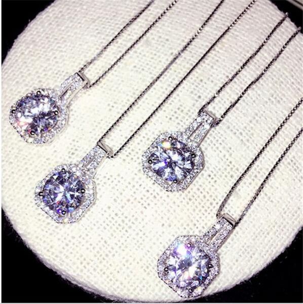 brand jewelry round simulated diamond stone square pendant silver chocker chain necklace for women ing
brand jewelry round simulated diamond stone square pendant silver chocker chain necklace for women ing