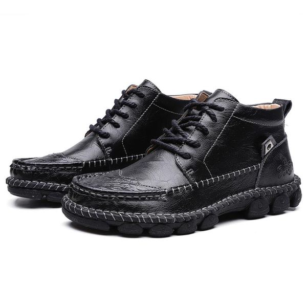 men's ankle boots autumn winter qualiy leather men boot comfortable motorcycle boots men footwear rubber ankle men's shoes, Black
men's ankle boots autumn winter qualiy leather men boot comfortable motorcycle boots men footwear rubber ankle men's shoes, Black