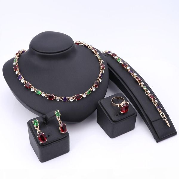 african beads jewelry sets for women crystal zircon pendents party necklace earring bracelet bridal ring wedding jewelry sets, Slivery;golden
african beads jewelry sets for women crystal zircon pendents party necklace earring bracelet bridal ring wedding jewelry sets, Slivery;golden
