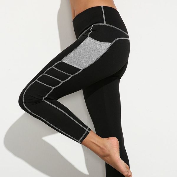 yoga outfits women workout leggings with pocket high waist tummy control training pants color block patchwork running tights, White;red
yoga outfits women workout leggings with pocket high waist tummy control training pants color block patchwork running tights, White;red
