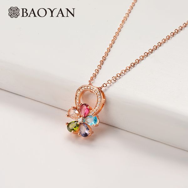 baoyan flower necklace vintage colorful zirconia flower pendant necklace rose gold copper valentine gifts for women, Silver
baoyan flower necklace vintage colorful zirconia flower pendant necklace rose gold copper valentine gifts for women, Silver