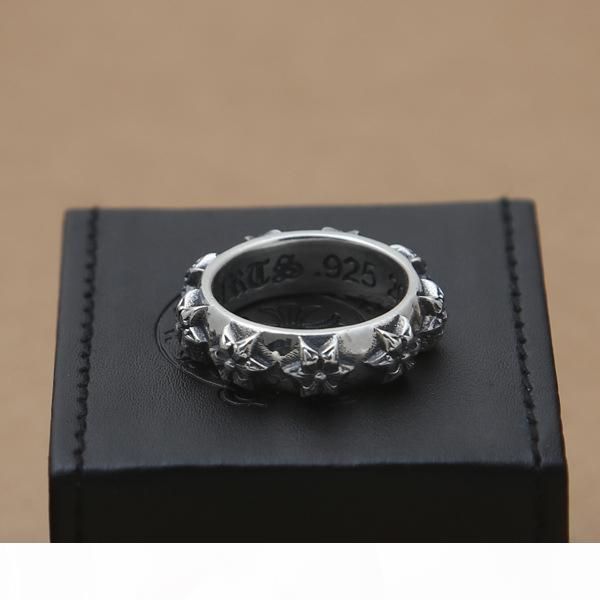 совершенно новое 925 серебряных старинного ювелирных изделий американского стиля дизайнер группа кольцо для мужчин женщин звезды формы уника, Silver 
совершенно новое 925 серебряных старинного ювелирных изделий американского стиля дизайнер группа кольцо для мужчин женщин звезды формы уника, Silver