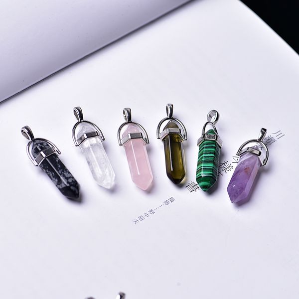 1pc natural crystal amethyst rose quartz crystal point pendant quartz mineral jewelry couple decoration holiday gift jewelry
1pc natural crystal amethyst rose quartz crystal point pendant quartz mineral jewelry couple decoration holiday gift jewelry