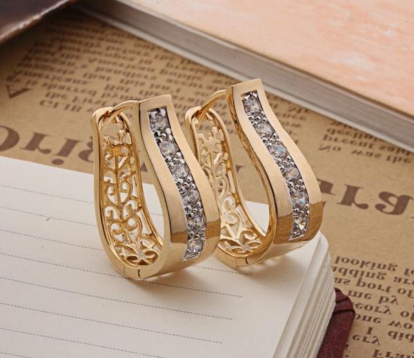 new gold-color cz zirconia hoop earrings for women bijoux cc earings pendientes, Golden
new gold-color cz zirconia hoop earrings for women bijoux cc earings pendientes, Golden