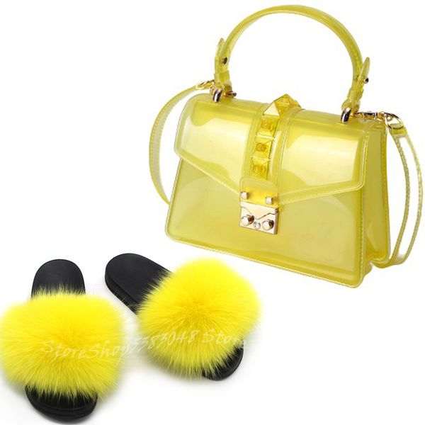 women jelly chain bag women fur slippers sets rainbow hair fur slides jelly shoulder bag cute plush fluffy furry slides, Black
women jelly chain bag women fur slippers sets rainbow hair fur slides jelly shoulder bag cute plush fluffy furry slides, Black