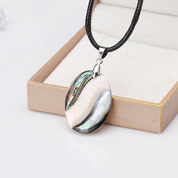 new natural shell necklace abalone reflective colorful pendant oval shape gifts exquisite fashion women jewelry decoration, Silver
new natural shell necklace abalone reflective colorful pendant oval shape gifts exquisite fashion women jewelry decoration, Silver