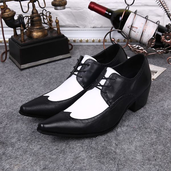 dress shoes mens high heels genuine leather pointed toe classic men formal business flat elegant gentleman wedding, Black
dress shoes mens high heels genuine leather pointed toe classic men formal business flat elegant gentleman wedding, Black