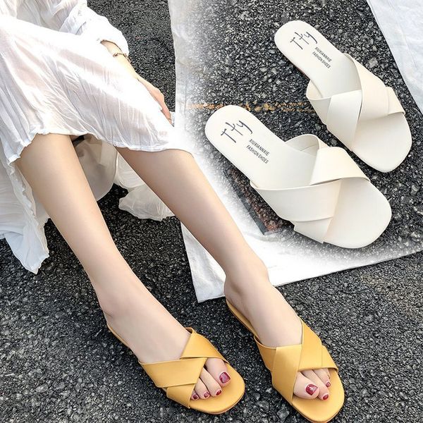 women's 2020 summer simple flat bottom slipper female all-match fairy leisure home lazy beach slipper woman drag shoes, Black
women's 2020 summer simple flat bottom slipper female all-match fairy leisure home lazy beach slipper woman drag shoes, Black