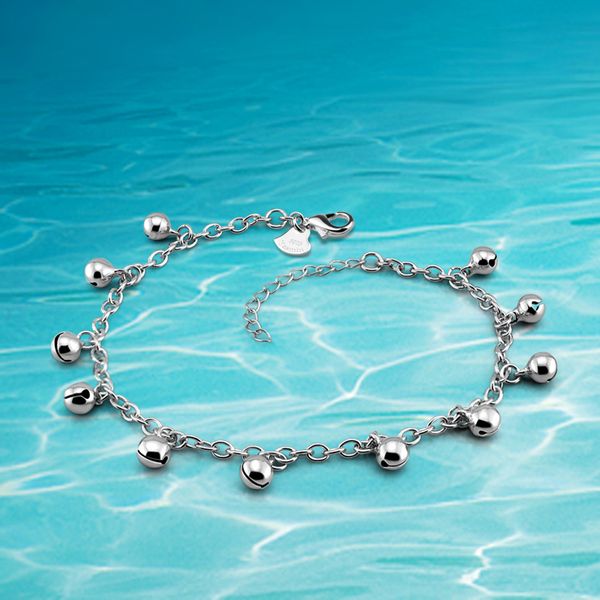 925 silver anklets for women. bells anklet. short bracelet, long leg chain. lady foot chain. exquisite gift send friend, Red;blue
925 silver anklets for women. bells anklet. short bracelet, long leg chain. lady foot chain. exquisite gift send friend, Red;blue