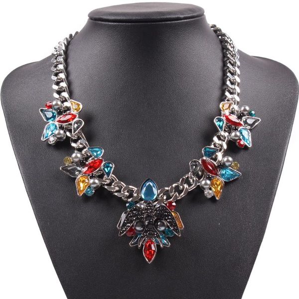 2020 fashion famous new brand bird animal charm colorful crystal chain women necklace jewelry gift, Silver
2020 fashion famous new brand bird animal charm colorful crystal chain women necklace jewelry gift, Silver