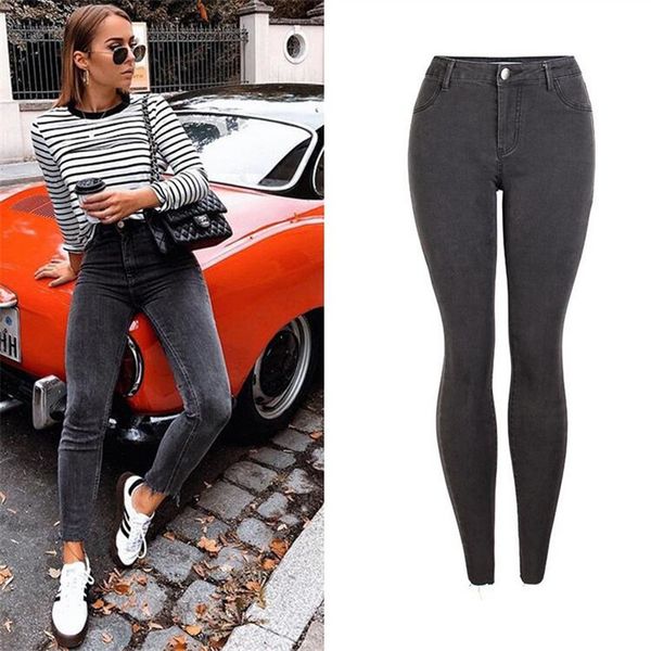 women's mid waist jeans skinny jeans woman plus size elastic femme denim pants vaqueros mujer simple cotton pencil pants, Blue
women's mid waist jeans skinny jeans woman plus size elastic femme denim pants vaqueros mujer simple cotton pencil pants, Blue