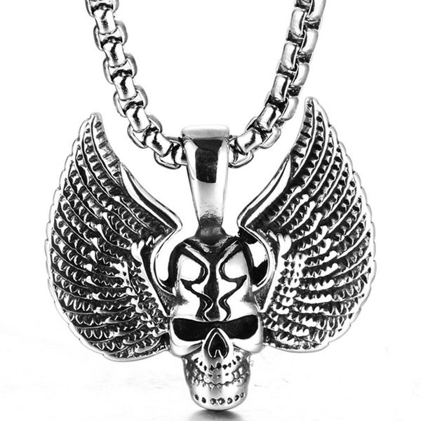 skull necklace men stainless steel large steampunk necklaces skull wing pendant statement necklace jewelry for neck accessories, Silver
skull necklace men stainless steel large steampunk necklaces skull wing pendant statement necklace jewelry for neck accessories, Silver
