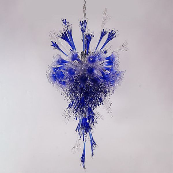 chandeliers Lamps blown glass chandelier light lighting blue clear modern pendant Lights 48" for house Christmas decoration
chandeliers Lamps blown glass chandelier light lighting blue clear modern pendant Lights 48" for house Christmas decoration