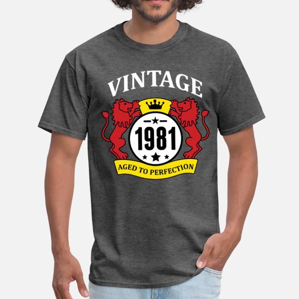 vintage 1981 aged to perfection t shirt men printed cotton round collar unique crazy comical summer style novelty shirt, White;black
vintage 1981 aged to perfection t shirt men printed cotton round collar unique crazy comical summer style novelty shirt, White;black