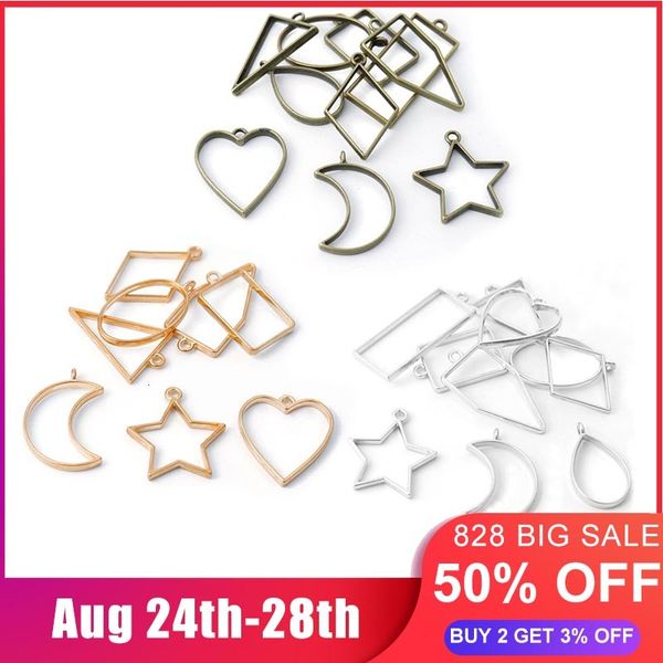 10pcs/set geometric bezel hollow base open uv resin crafts blank frame charms pendants diy earrings necklace jewelry making, Silver
10pcs/set geometric bezel hollow base open uv resin crafts blank frame charms pendants diy earrings necklace jewelry making, Silver