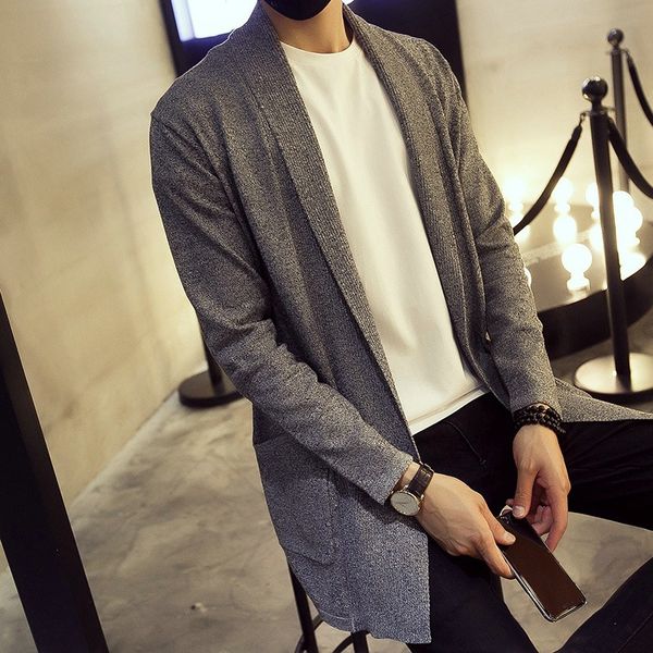 2020 fashion new men's knitting cardigan sweaters slim fit outwear autumn long coat male casual business quality clothing l64, White;black
2020 fashion new men's knitting cardigan sweaters slim fit outwear autumn long coat male casual business quality clothing l64, White;black