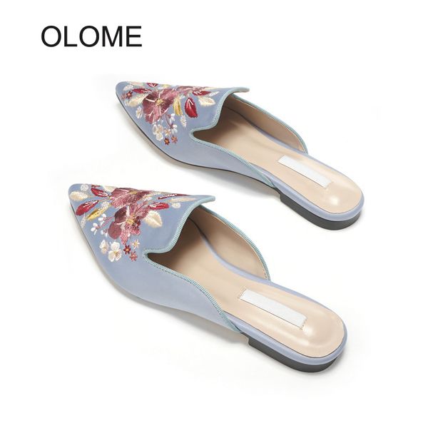 2020 spring new fashion brand shoes women vintage embroidery pointed slides elegant ladies silp on female mules zapatos de mujer, Black
2020 spring new fashion brand shoes women vintage embroidery pointed slides elegant ladies silp on female mules zapatos de mujer, Black