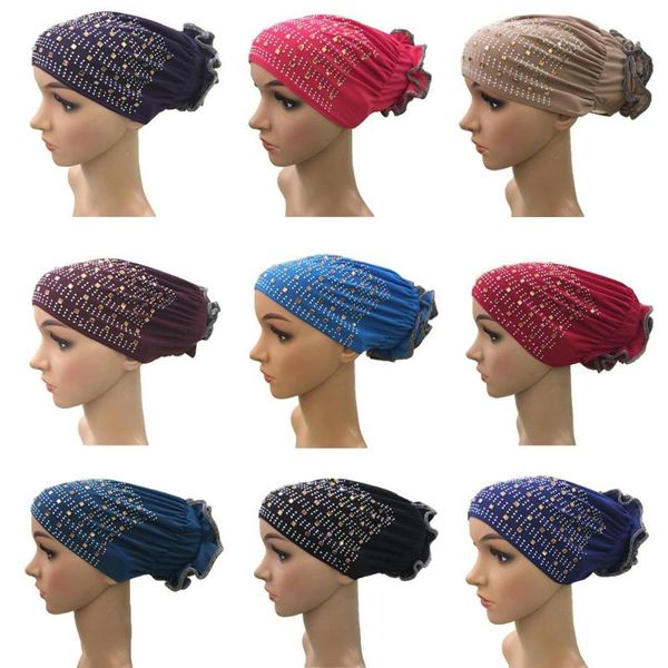 women muslim hats islamic head cover turban drilling caps arab beanie skullies amira head wrap sequins hair loss new, Blue;gray
women muslim hats islamic head cover turban drilling caps arab beanie skullies amira head wrap sequins hair loss new, Blue;gray