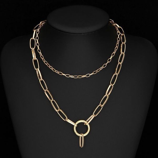 double gothic long chain choker necklace for women men circle rock statement necklace goth jewelry vintage collier femme gift, Silver
double gothic long chain choker necklace for women men circle rock statement necklace goth jewelry vintage collier femme gift, Silver