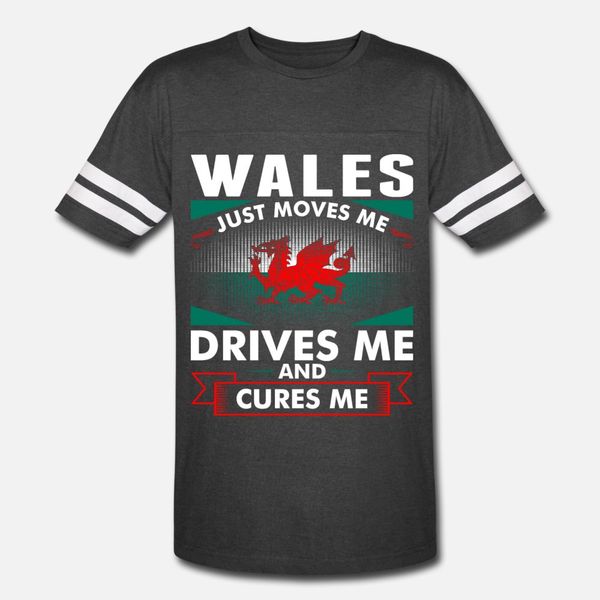 wales just moves me drives me and cures me t shirt men design 100% cotton crew neck vintage loose casual summer style unique shirt 
wales just moves me drives me and cures me t shirt men design 100% cotton crew neck vintage loose casual summer style unique shirt