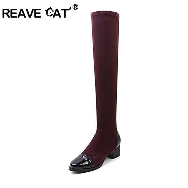 reave cat autumn winter over the knee high boots stretch fabric warm thigh high women boots female long shoes woman bota b891a, Black
reave cat autumn winter over the knee high boots stretch fabric warm thigh high women boots female long shoes woman bota b891a, Black