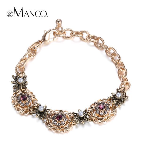 eManco Zinc alloy charms cute bracelet girl chain bracelet with gold flower rhinestone jewelry summer BL06846
eManco Zinc alloy charms cute bracelet girl chain bracelet with gold flower rhinestone jewelry summer BL06846