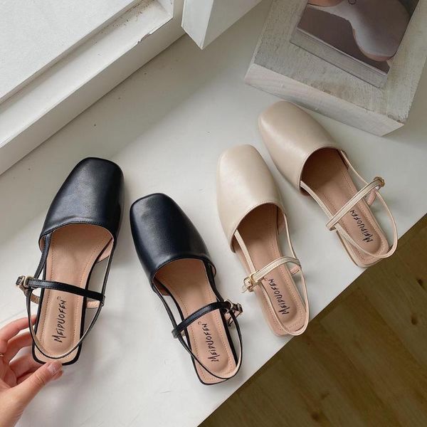 square toe 2020 summer all-match comfort shoes for women flat sandals buckle strap women's heels suit female beige ladies, Black
square toe 2020 summer all-match comfort shoes for women flat sandals buckle strap women's heels suit female beige ladies, Black