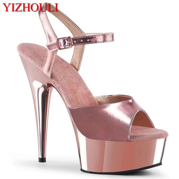 sandals 6 inch nightclub heels, stylish 15 cm electroplated stiletto model stage pole dancing, Black
sandals 6 inch nightclub heels, stylish 15 cm electroplated stiletto model stage pole dancing, Black