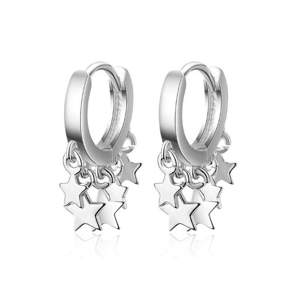 925 Sterling Silver Star Tassel Hoop Earring For Women Wedding Party Earings Fashion sterling-silver-jewelry Brincos AY613
925 Sterling Silver Star Tassel Hoop Earring For Women Wedding Party Earings Fashion sterling-silver-jewelry Brincos AY613