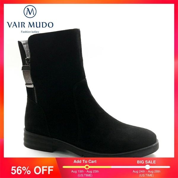 boots vair mudo elegant snow shoes women ankle boot genuine leather inside of short plush and warm winter lady dx29, Black
boots vair mudo elegant snow shoes women ankle boot genuine leather inside of short plush and warm winter lady dx29, Black