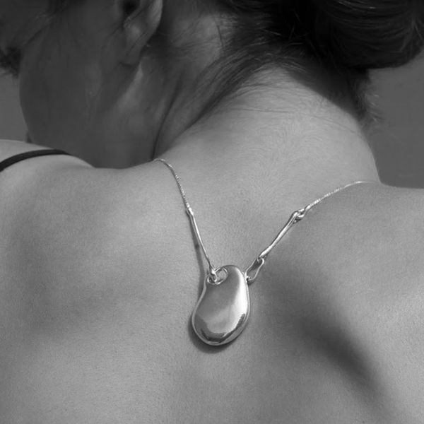 ghidbk snake chain irregular shape bean p locket necklaces israel designer pendant chokers women statement necklace, Silver
ghidbk snake chain irregular shape bean p locket necklaces israel designer pendant chokers women statement necklace, Silver
