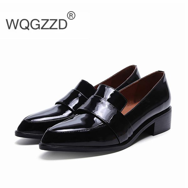 2020 women flat shoes loafers genuine leather comfortable shoes oxford for women chaussure femme, Black
2020 women flat shoes loafers genuine leather comfortable shoes oxford for women chaussure femme, Black