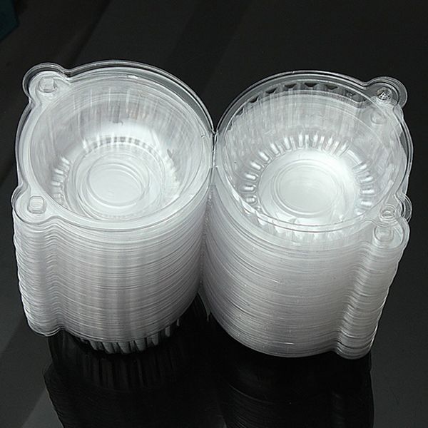 100pcs round clear cupcake muffin cookie food plastic box holder container case
100pcs round clear cupcake muffin cookie food plastic box holder container case