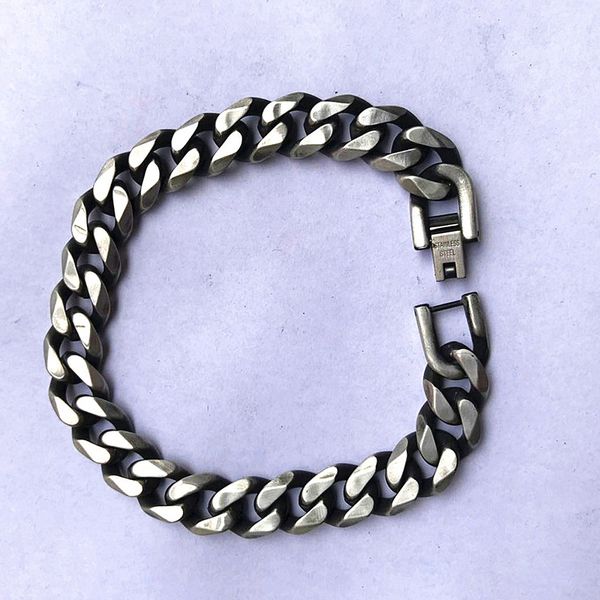 mens bracelets stainless steel chain on hand hip hop black bracelet charm simple steel bracelets retro jewelry male accessories
mens bracelets stainless steel chain on hand hip hop black bracelet charm simple steel bracelets retro jewelry male accessories
