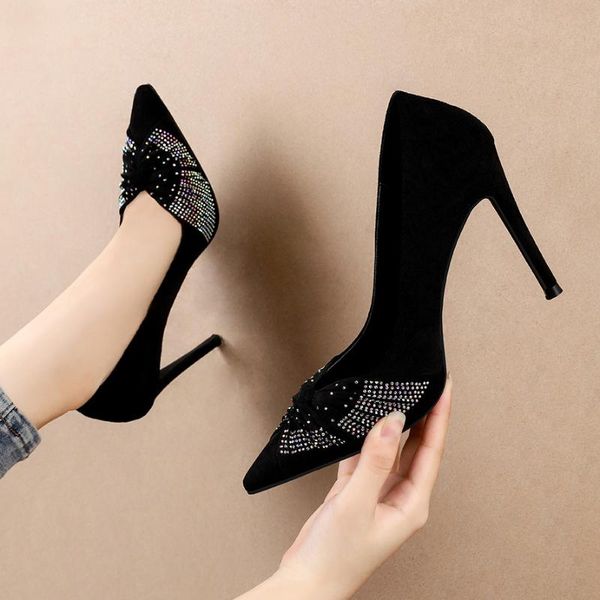 dress shoes pointed toe women pumps black high heels office ladies luxury rhinestone bow stiletto bridal wedding party
dress shoes pointed toe women pumps black high heels office ladies luxury rhinestone bow stiletto bridal wedding party