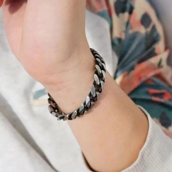 stainless steel men bracelet gifts mens chain cuban link accessories retro black rock charm simple bracelets chain on hand
stainless steel men bracelet gifts mens chain cuban link accessories retro black rock charm simple bracelets chain on hand