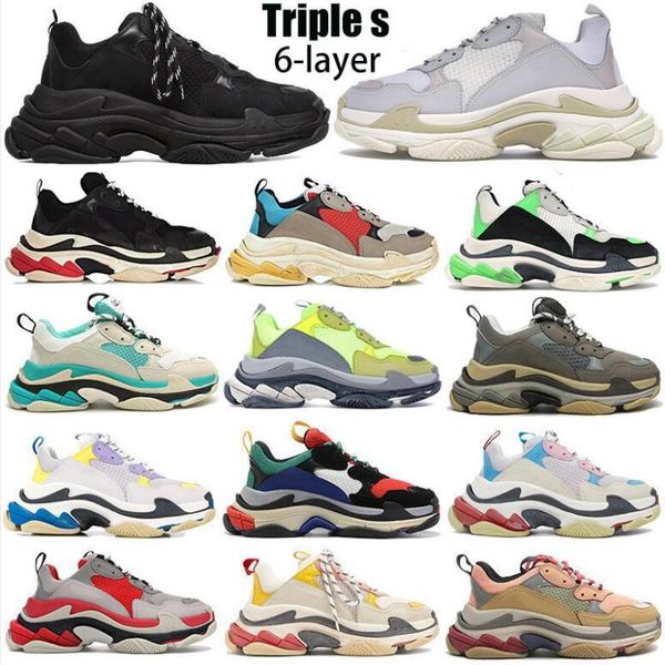 platform paris 17fw triple s vintage sneakers men women triple black white 6-laye casual dad shoes fashion outdoor chaussures trainers
platform paris 17fw triple s vintage sneakers men women triple black white 6-laye casual dad shoes fashion outdoor chaussures trainers