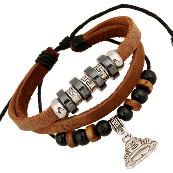 vintage fashion buddhism beads bracelet adjustable wrap leather retro buddha statue charms bangle wristbands jewelry gift, Golden;silver
vintage fashion buddhism beads bracelet adjustable wrap leather retro buddha statue charms bangle wristbands jewelry gift, Golden;silver