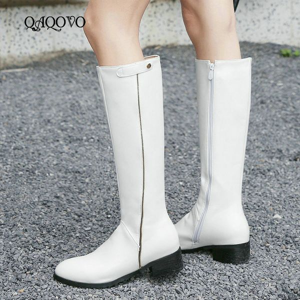 boots women knee high fashion zipper comfort round toe square heel autumn winter black white
boots women knee high fashion zipper comfort round toe square heel autumn winter black white