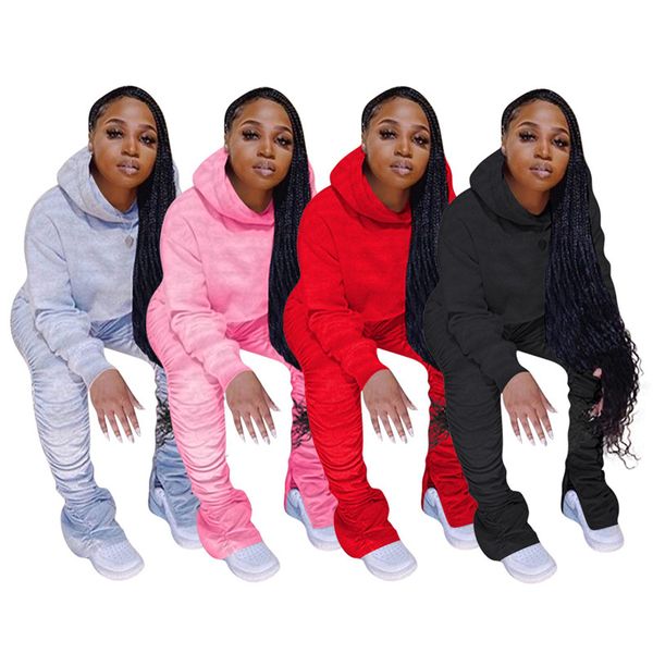 solid color womens designer tracksuits fashion hooded long sleeve long stacked pants 2pcs sets womens stacked vestidoes, Gray
solid color womens designer tracksuits fashion hooded long sleeve long stacked pants 2pcs sets womens stacked vestidoes, Gray
