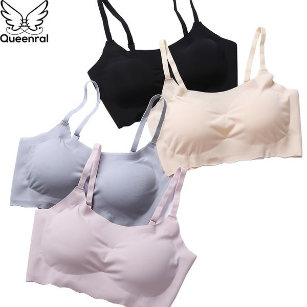 queenral seamless brassiere bras for women full cup bh comfortable breathable bralette wire sleep bra vest ultra-thin sexy, Red;black
queenral seamless brassiere bras for women full cup bh comfortable breathable bralette wire sleep bra vest ultra-thin sexy, Red;black