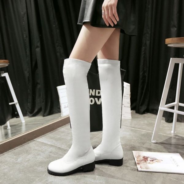 boots elastic over-the-knee winter women shoes high heel tall sewing lew thick ladies black big size 33-43
boots elastic over-the-knee winter women shoes high heel tall sewing lew thick ladies black big size 33-43