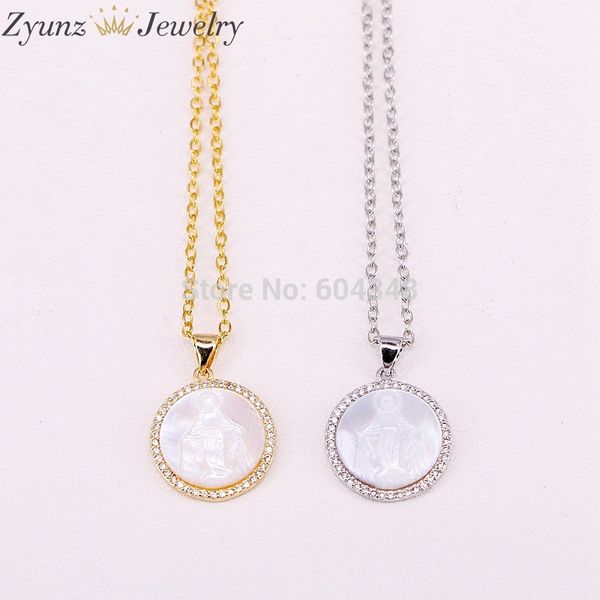 5 strands zyz298-1769 new shellfish pendant necklace gold / silver color caved goddess, cubic zircon mary pendant necklace
5 strands zyz298-1769 new shellfish pendant necklace gold / silver color caved goddess, cubic zircon mary pendant necklace
