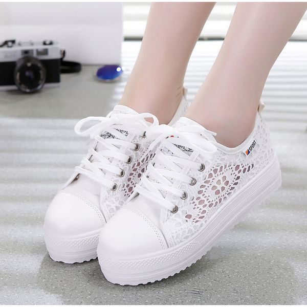 female sneakers summer 2020 women casual flat shoes platform hollow out breathable lace up ladies vulcanzie shoe walking comfort, Black
female sneakers summer 2020 women casual flat shoes platform hollow out breathable lace up ladies vulcanzie shoe walking comfort, Black