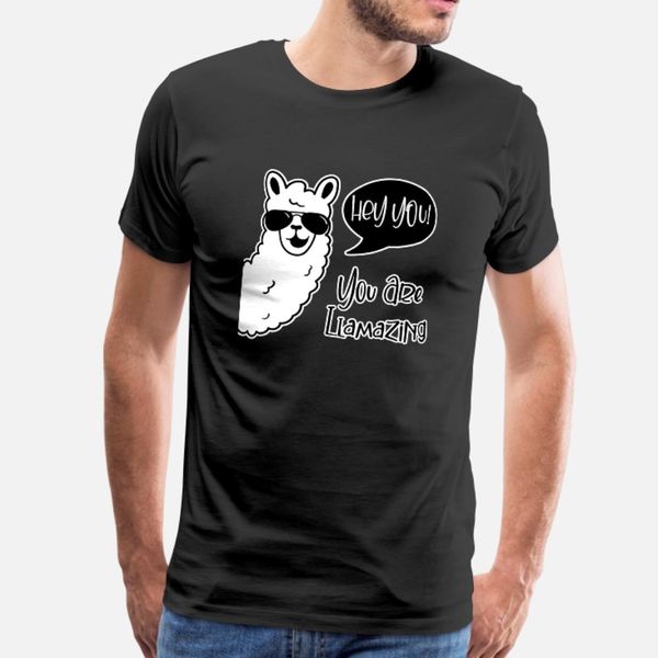 hey you you are llamazing t shirt men design 100% cotton crew neck costume crazy new fashion summer unique shirt
hey you you are llamazing t shirt men design 100% cotton crew neck costume crazy new fashion summer unique shirt